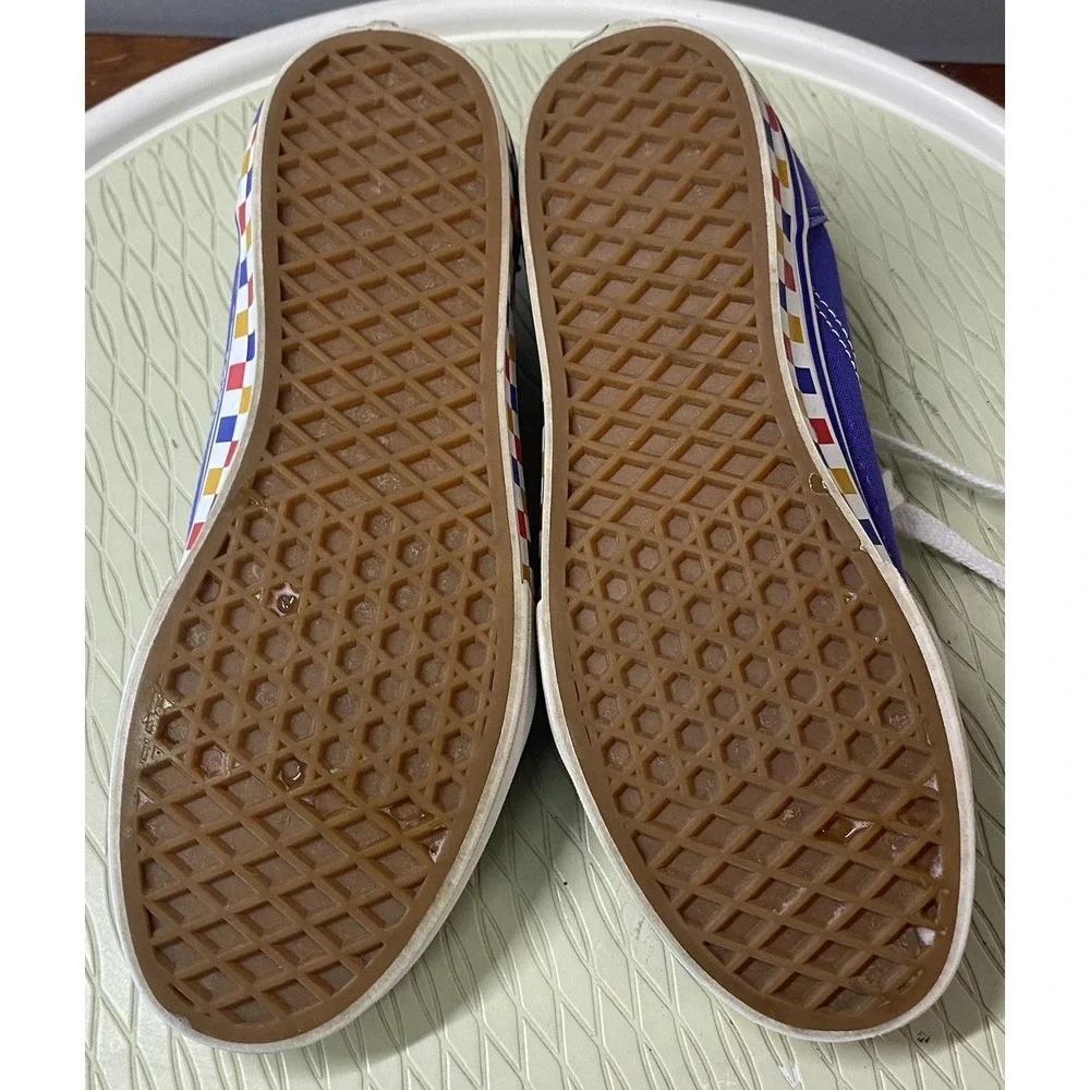VANS Juniors Or Women Old School Blue Skateboard Sneaker Low Top Shoe J=6.5 W=8